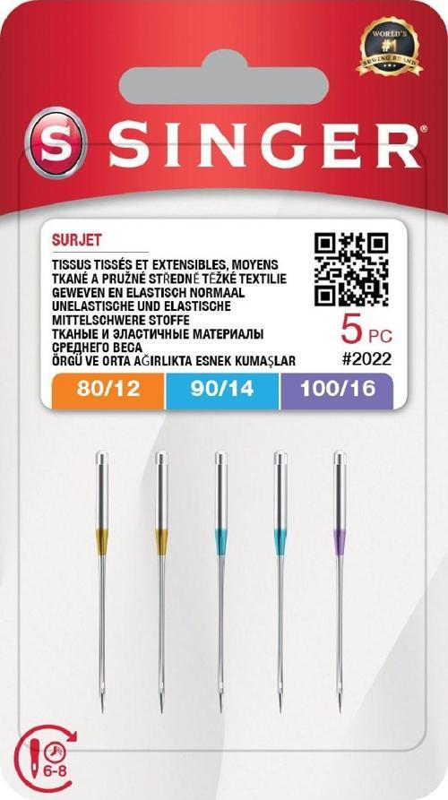 Overlok İğnesi Karışık (2X12, 2X14, 1X16 No.)