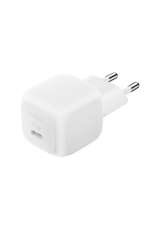 Kompakt 45 W Usb-C Güç İletimli Hızlı Şarj Aleti Beyaz
