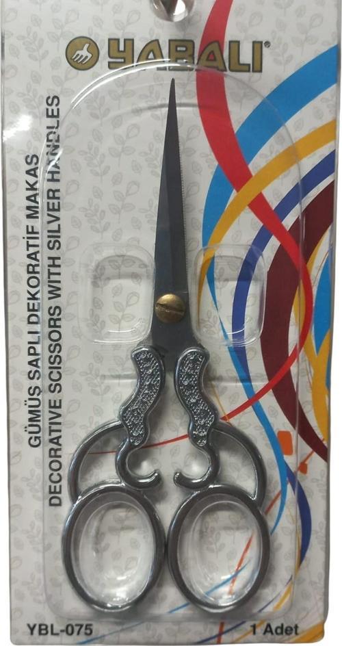 Nakış Makası Gümüş Saplı Dekoratif Makas YBL-075 Model 5