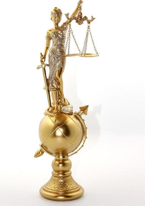 Polyester Dünya Küre Üzerinde Adalet Biblosu Model 2
