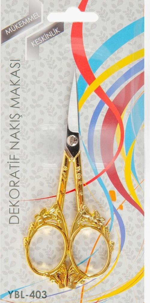 Nakış Makası Dekoratif Altın Kelebek YBL-403 Model 22