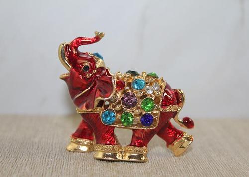 Swarovski Taşlı Minik Figür - Fil