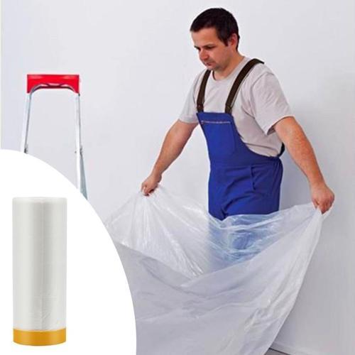  Boya Badana Eşya Koruma Hışır Örtüsü 280cm x 15 mt  Yapışkanlı Hışır Örtü