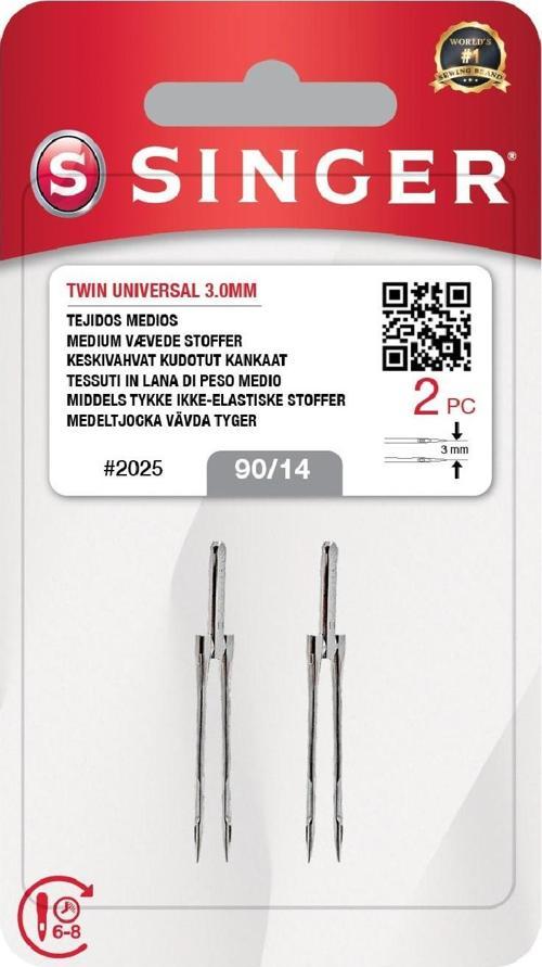 Çift İğne 3Mm. (2'Li Blister/14 No.)