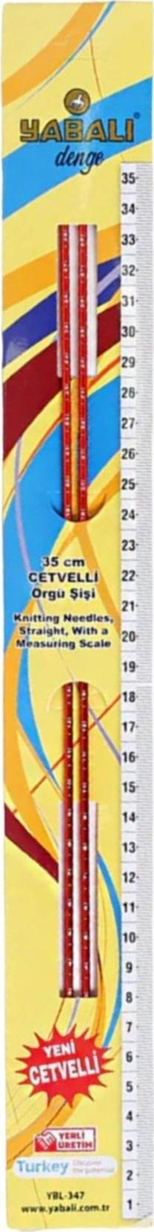 Örgü Şiş Cetvelli 4 Numara 35 cm