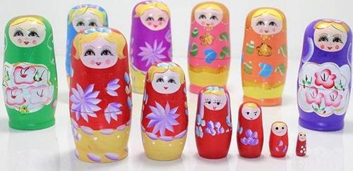 6'lı Ahşap Matruşka