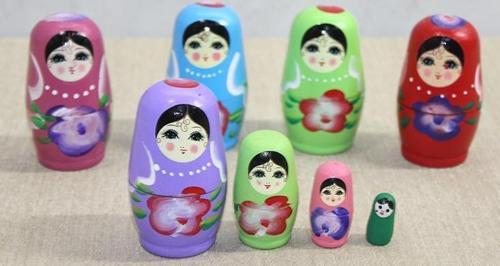 4'lü Ahşap Matruşka