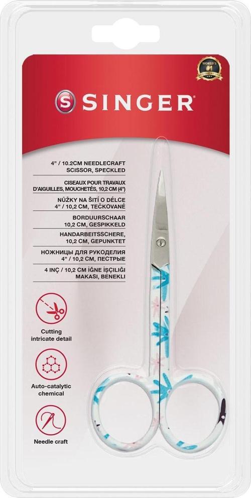 Kıvrık Uçlu Renkli Nakış Makası (4")