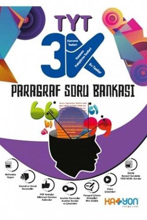 Katyon Yayınları Tyt Paragraf 3K Soru Bankası
