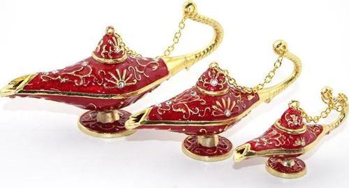Swarovski Taşlı 3'lü Alaaddin Lambası