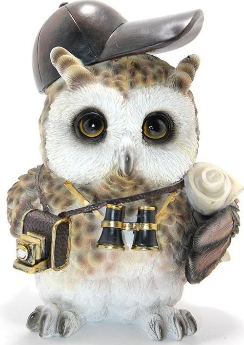 Steampunk Polyester Baykuş Figürü Model 2