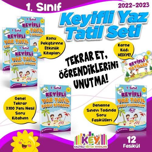 Kaliteli Eğitim Yayınları 1.Sınıf Yaz Tatil Seti (5 Kitap)