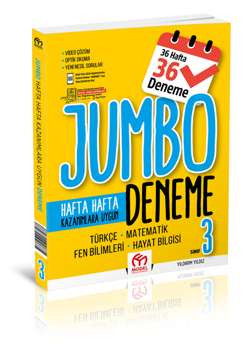 Model Yayınları 3. Sınıf Tüm Dersler Jumbo Deneme