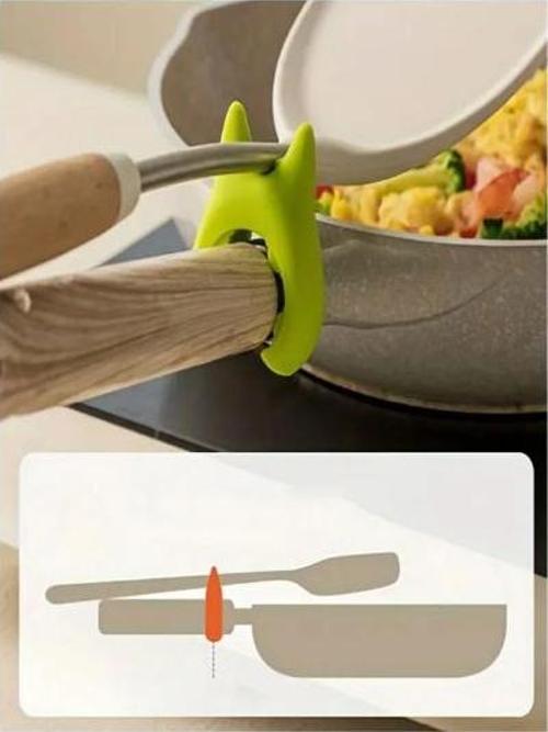 Silikon Tava Tencere Kaşık Tutucu