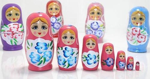 7'li Ahşap Matruşka