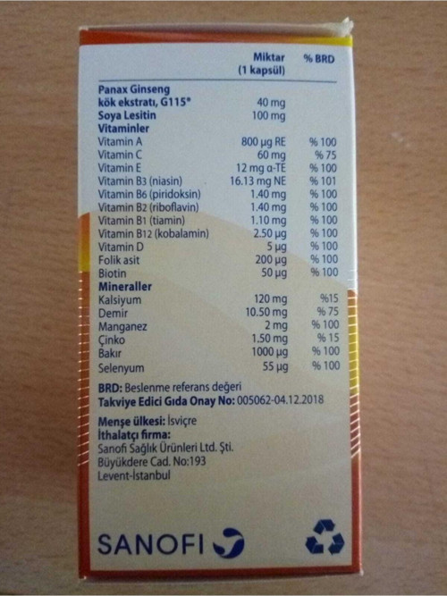30 Kapsül Vıtalıty