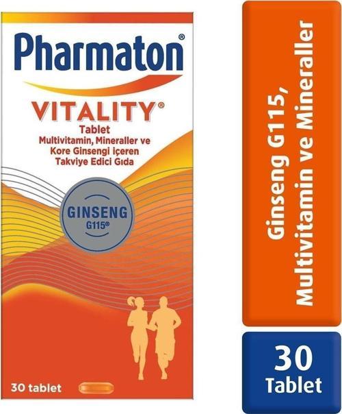 Vitality 30 Tablet - Ginseng G115, Multivitamin Ve Mineraller 8683060010220