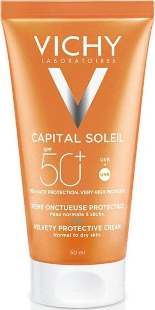 Capital Soleil Velvety - Spf 50+ Normal Ve Kuru Ciltler İçin Yüz Güneş Kremi 50 Ml