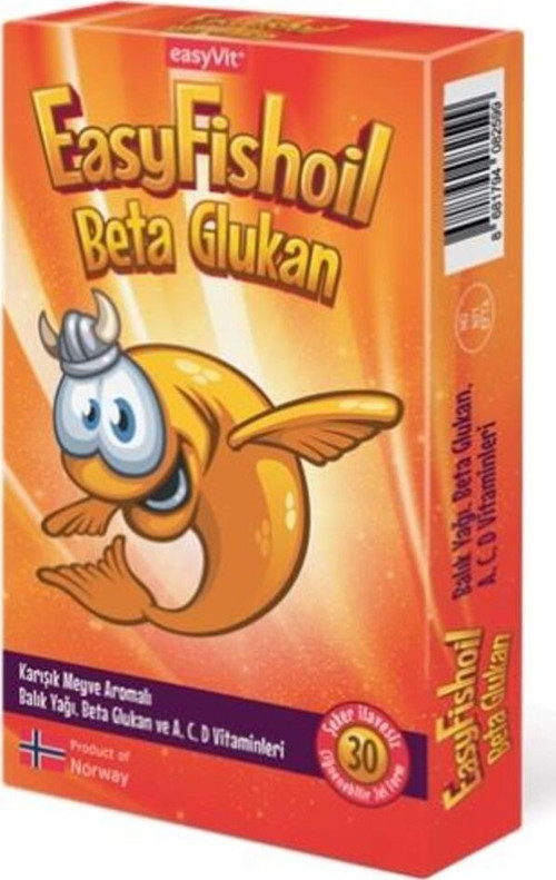 Easyfishoil Beta Glukan Çiğnenebilir Jel Form 30 Adet