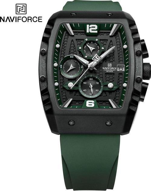 Analog Yeşil Silikon Kayışlı Kol Saati