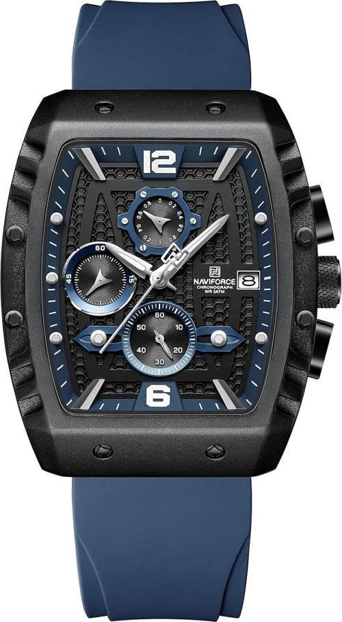 Analog Mavi Silikon Kayışlı Kol Saati