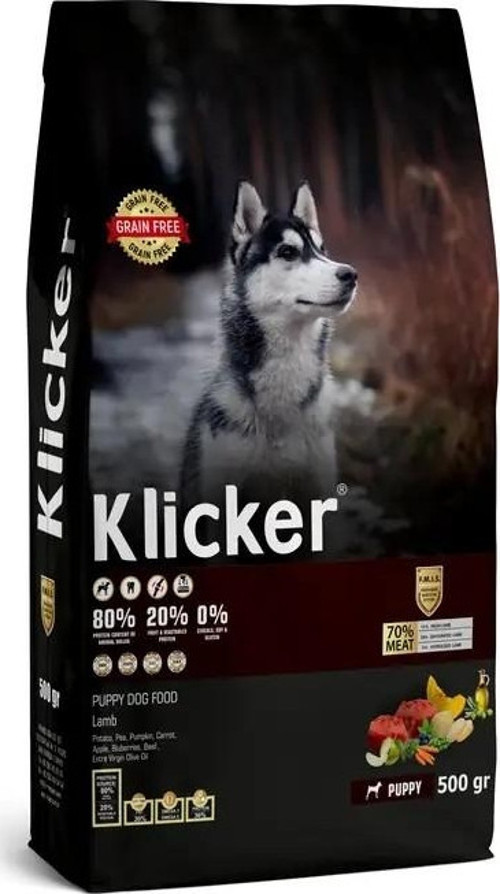 KLICKER YAVRU KÖPEK KURU MAMASI KUZULU