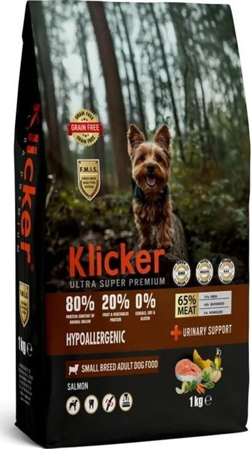 KLICKER MİNİ ORTA IRK YETİŞKİN KÖPEK KURU MAMASI SOMONLU