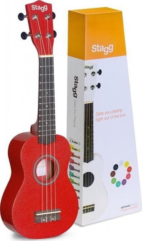 US-RED ( SOPRANO UKULELE RED+BAG)