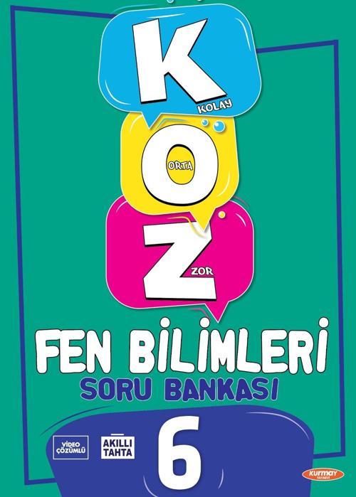 Kurmay Yayınları 6. Sınıf Fen Bilimleri Koz Soru Bankası