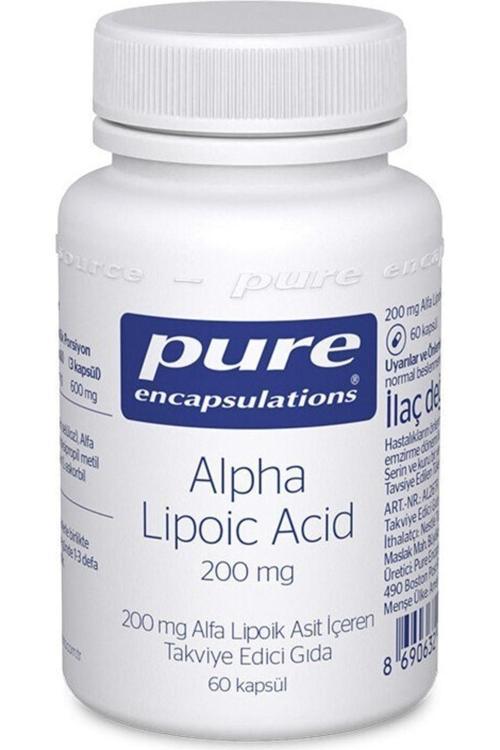 Pure Encapsulations Alpha Lipoic Acid 200 Mg 60 Kapsül