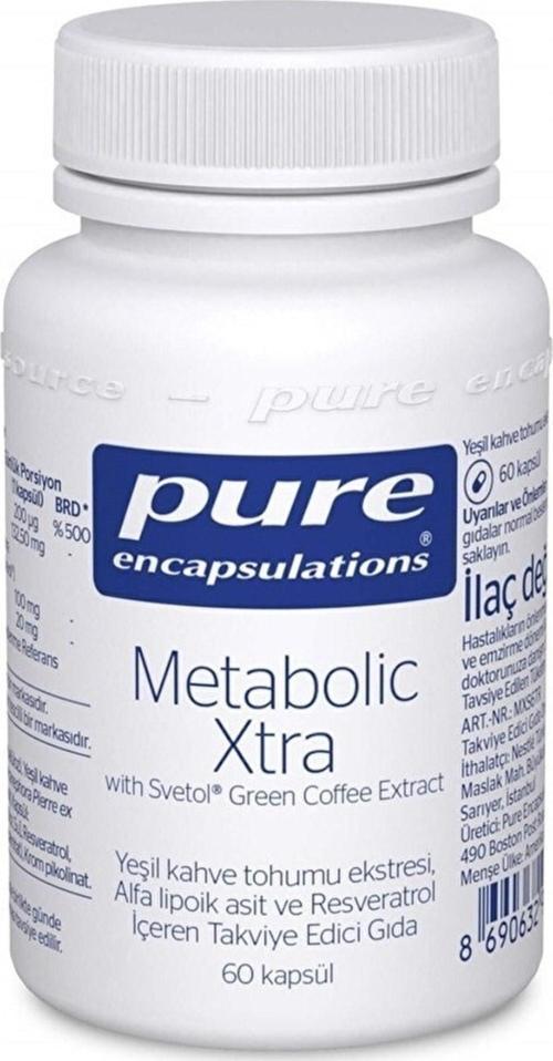  Pure Encapsulations Metabolic Xtra With Green Coffee 60 Kapsül