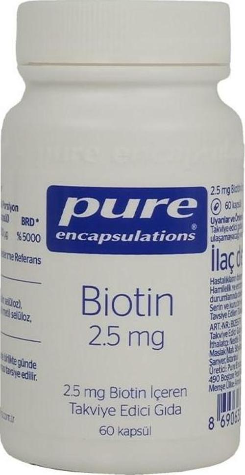 Biotin 2.5 Mg 60 Kapsül