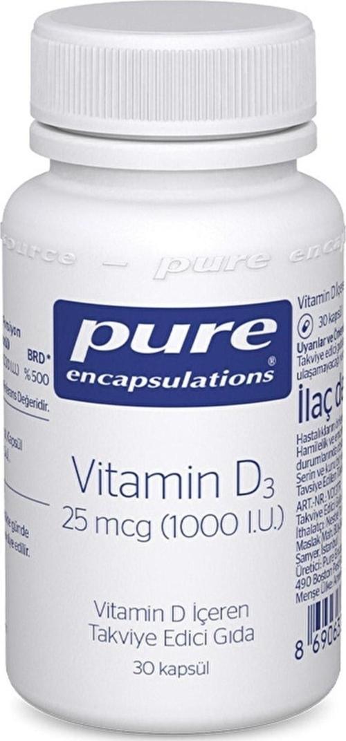 Vitamin D3 25 Mcg 1000 Iu 30 Kapsül
