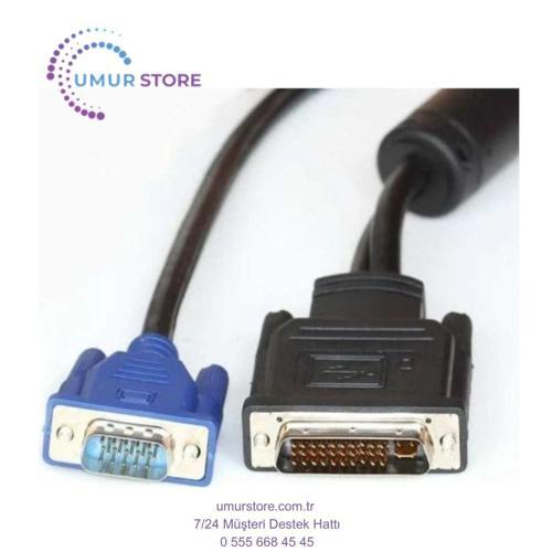 30 Pin DVI VGA Kablo Geniş DVI VGA Kablo 1.8 Metre 35 Pin DVI VGA Kablo