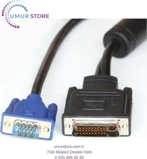 30 Pin DVI VGA Kablo Geniş DVI VGA Kablo 1.8 Metre 35 Pin DVI VGA Kablo
