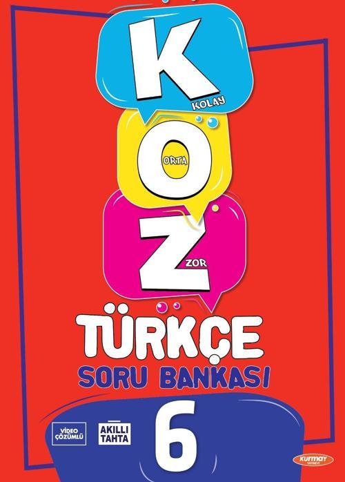 Kurmay Yayınları 6. Sınıf Türkçe Koz Soru Bankası