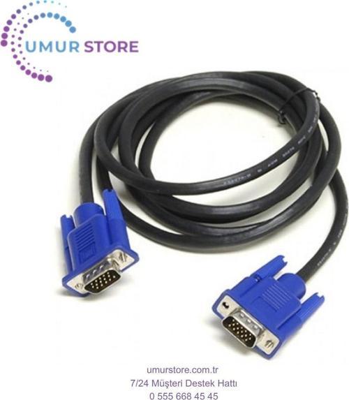 4K Destekli Çift Filtreli 5 Metre Vga Kablosu Ekran Lcd Monitör Projeksiyon Bağlantı Kablosu
