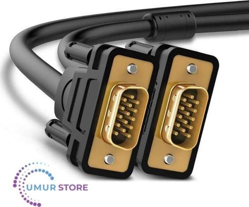 VGA Kablosu Erkek-Erkek 1080P 15 Pin VGA VGA Kablosu Monitör Projektör Için Tv Koruyucu Kablo 1.5m