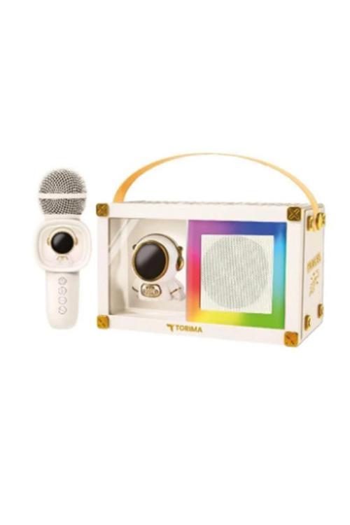 Taşınabilir RGB Işılı Sevimli Figürlü Mikrofonlu Karaoke Bluetooth Hoparlör
