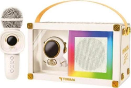 Taşınabilir RGB Işılı Sevimli Figürlü Mikrofonlu Karaoke Bluetooth Hoparlör