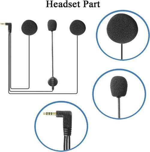 JACK Girişli  3.5mm İntercom Kulaklığı Bt31,Bt22,BT35 Uyumlu Motorsiklet Kask Yedek Mikrofon