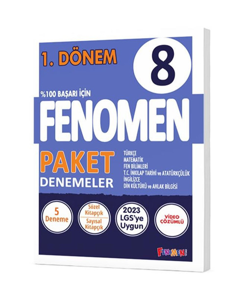 Gama Yayınları 8. Sınıf Tüm Dersler 1. Dönem 5'li Paket Deneme