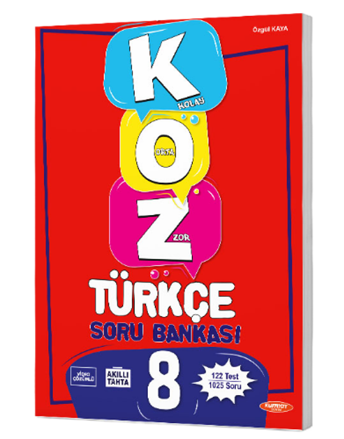 Kurmay Yayınları 8. Sınıf Türkçe Koz Soru Bankası