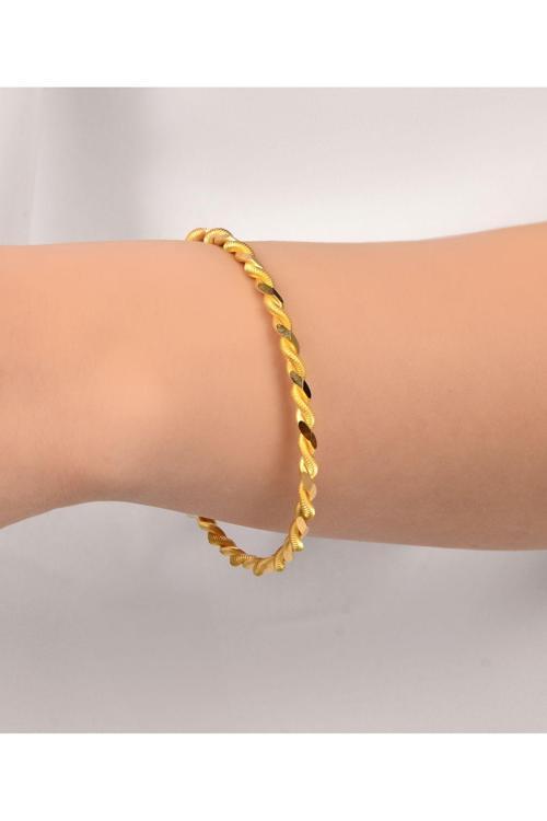 22 gr (GRAM) Paftalı Burma Bilezik 22 Ayar Altın