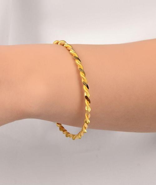 22 gr (GRAM) Paftalı Burma Bilezik 22 Ayar Altın