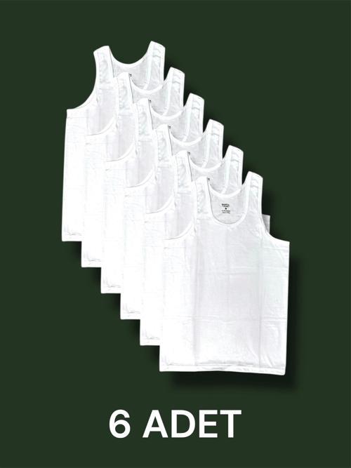 Askılı Erkek Atlet Pamuklu 6'lı Paket