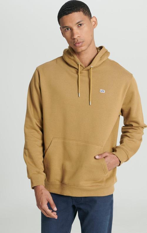 Regular Fit Normal Kesim %100 Pamuk Kapüşonlu İçi Polarlı Hardal Sweatshirt