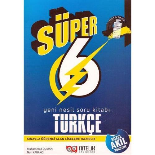 Nitelik Yayınları 6. Sınıf Türkçe Yeni Nesil Süper Soru Bankası