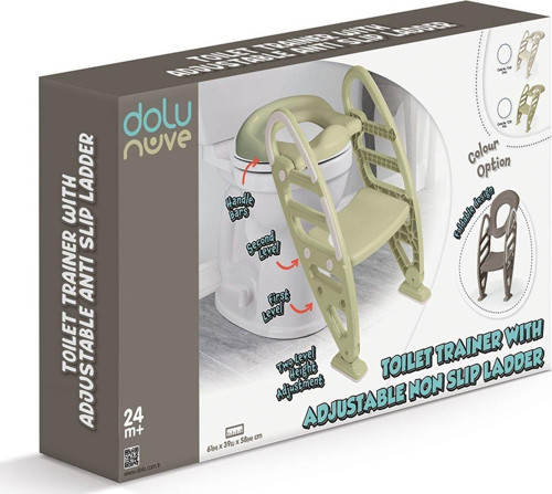 7242 Kaymaz Ayarlı Merdiven Klozet Adaptörü Eco Yeşil -Dolu Oyuncak