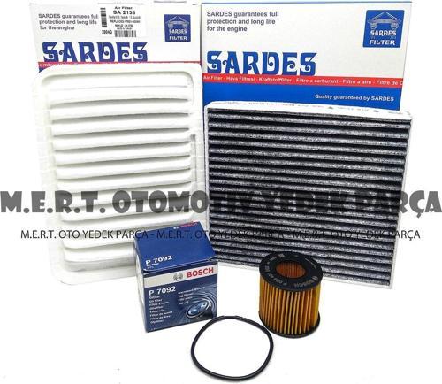 Toyota Auris 1.33 Benzinli Filtre Bakım Seti (2009-2018) (537576215)